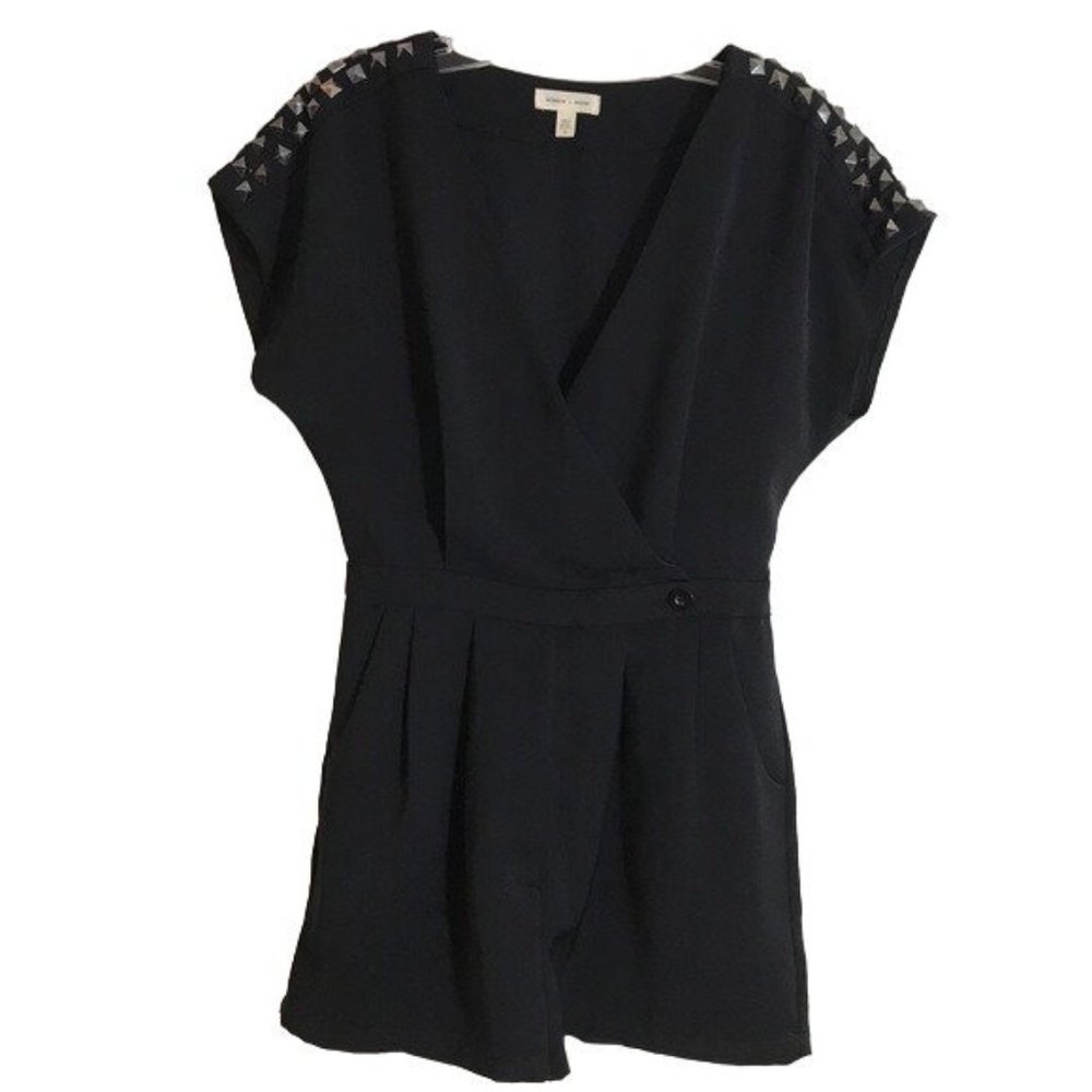 Silence and Noise Black Romper